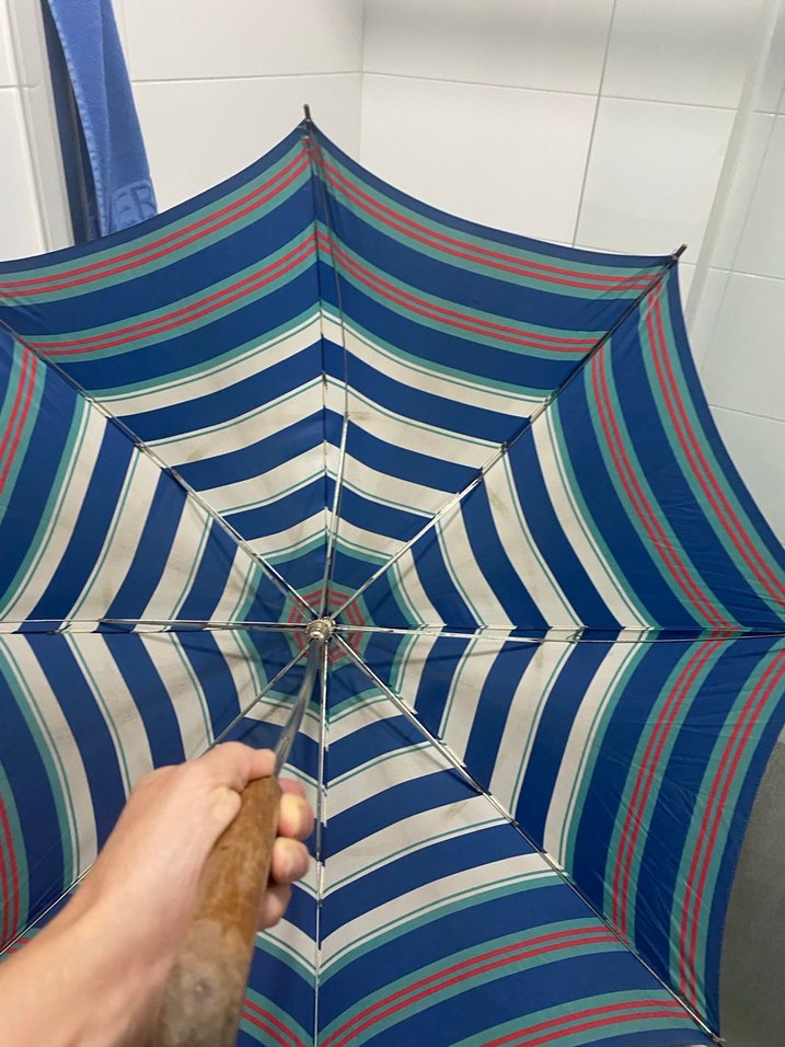 Bohem Çok Renkli Pliseli Kadın Şemsiye - Görsel 3