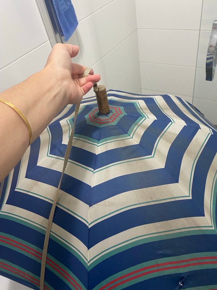 Bohem Çok Renkli Pliseli Kadın Şemsiye - Görsel 2