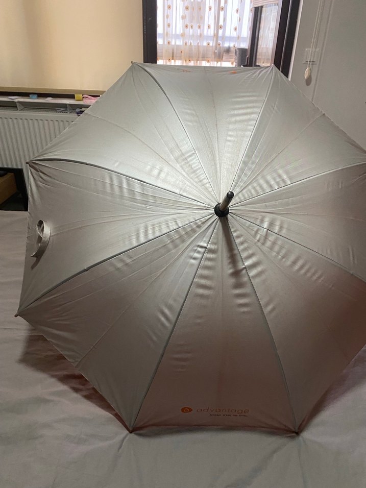 Saplı Gümüş  Gri Şemsiye - Görsel 3