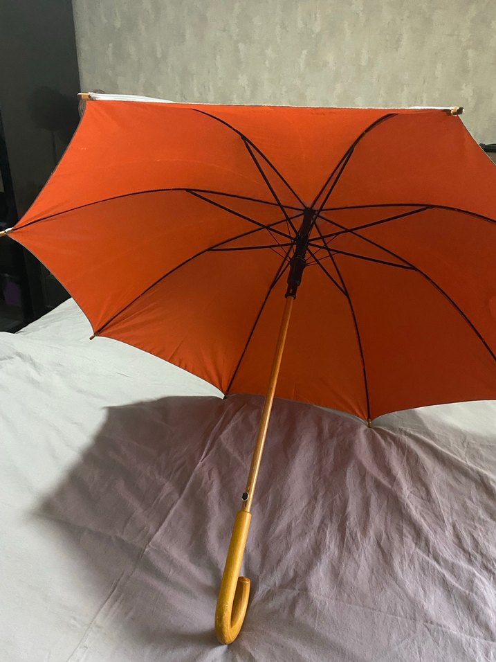 Saplı Gümüş  Gri Şemsiye - Görsel 5