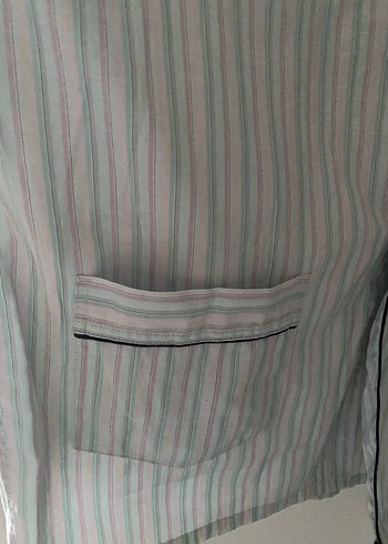 Erkek Gri Uzun Kollu Düğmeli Pijama Üstü - Görsel 7