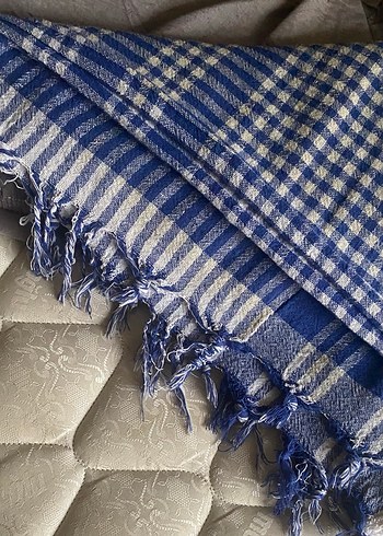 Piknik örtüsü Mavi Beyaz Kareli - Görsel 3