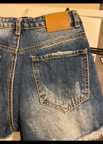 Stradivarius Kot Şort - Görsel 5