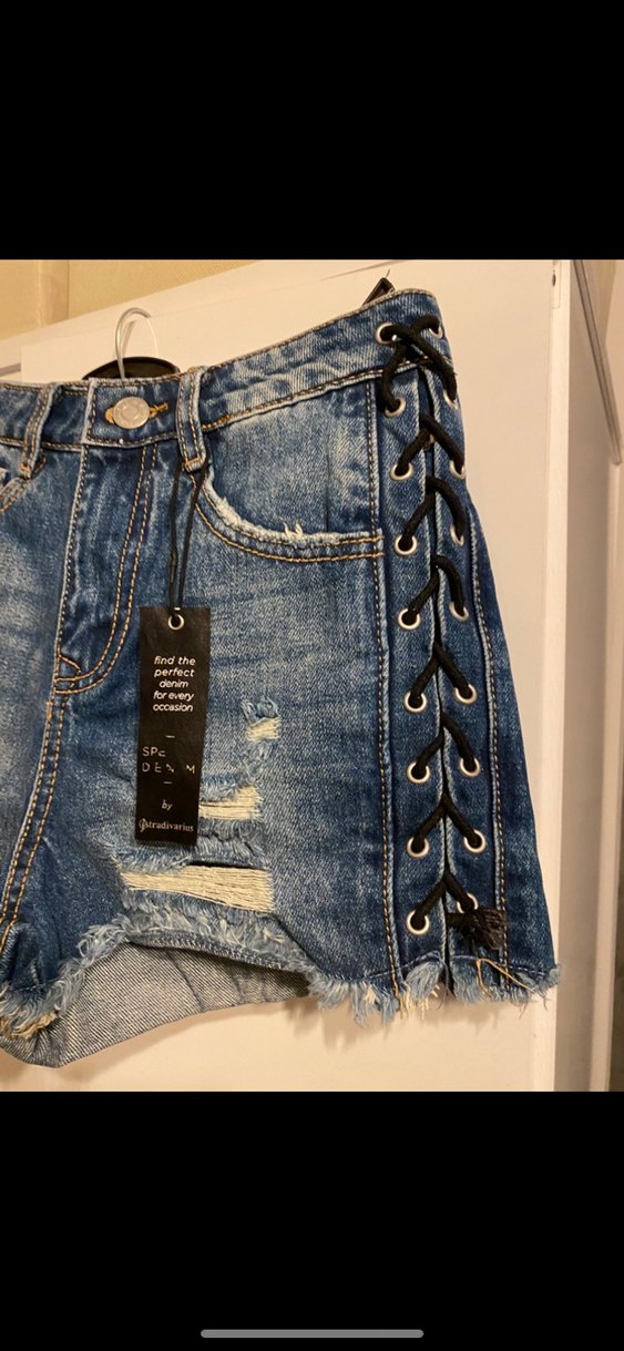 Stradivarius Kot Şort - Görsel 3