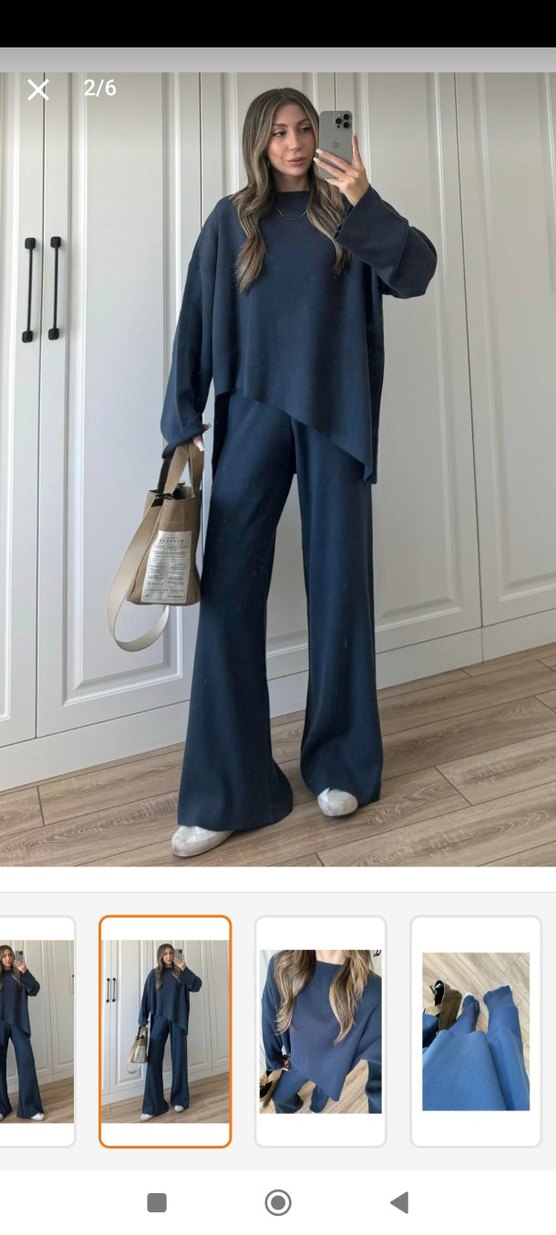 siyah Rahat Kesim Kadın Takım - Görsel 2