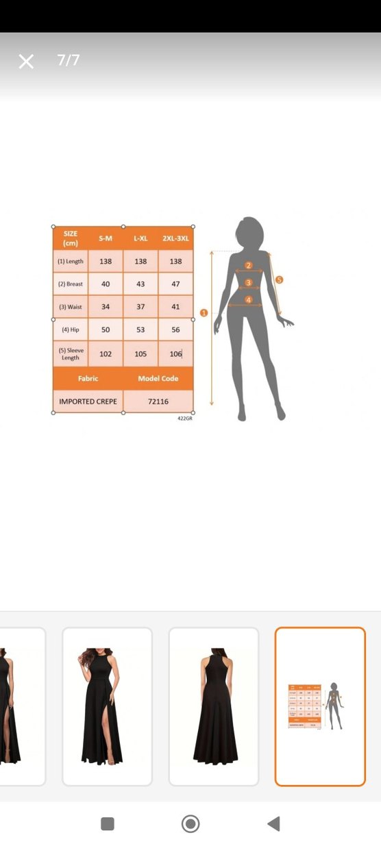 Siyah V Yakalı Uzun Askılı Elbise - Görsel 4