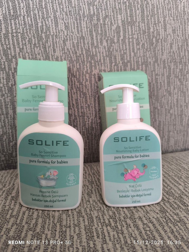 Solife Bebek Şampuanı ve Losyonu 250 ml - Görsel 2