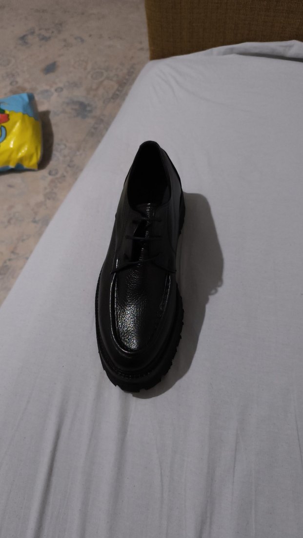 Siyah Minimalist Erkek Oxford Ayakkabı - Görsel 4