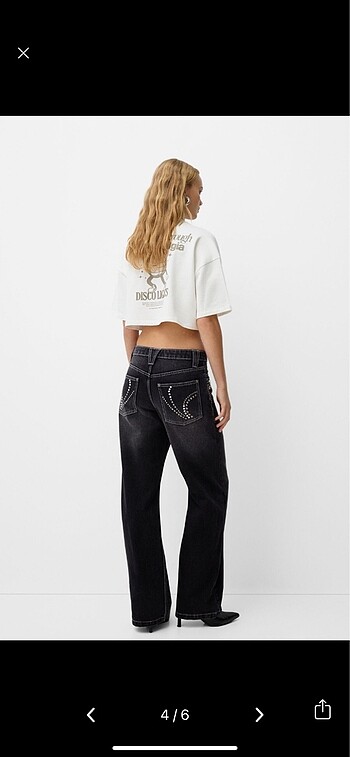 34 Beden Bershka zımbalı jean