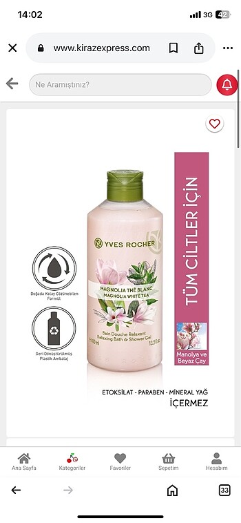 Yves Rocher duş jeli
