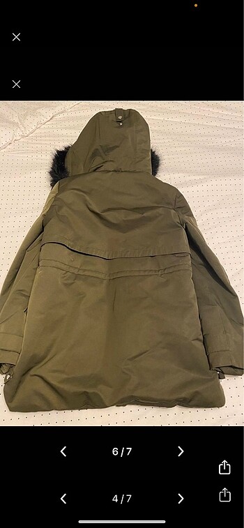 xs Beden haki Renk Zara haki parka