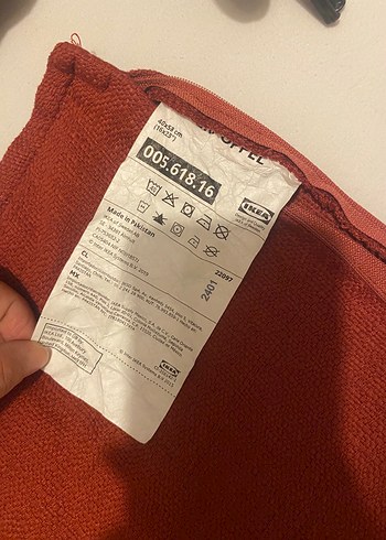 Beden kırmızı Renk İkea kırmızı kırlent kılıfı