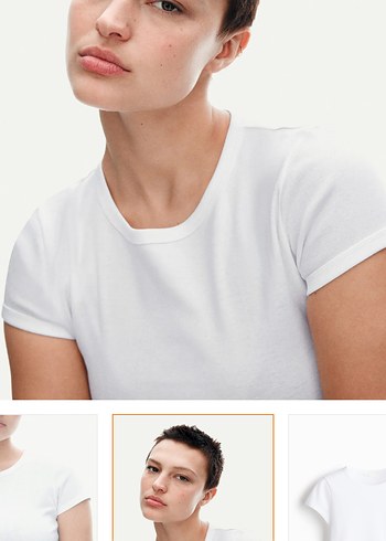 H&M H&M bedene oturan tshirt