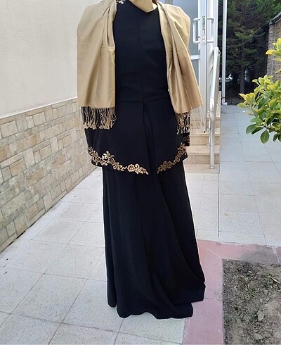 42 Beden siyah Renk Dresslove tesettür abiye