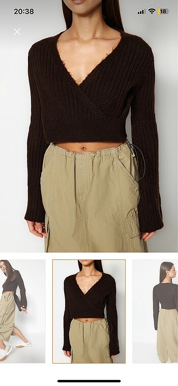 Trendyol & Milla Crop kazak