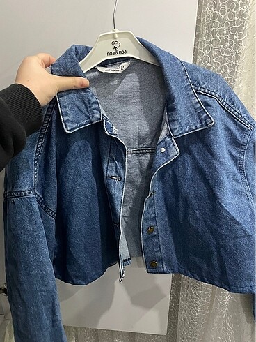 Crop ceket
