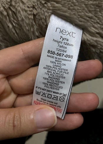 Kürk Detaylı Parlak yağ yeşili Kız Mont - Görsel 3