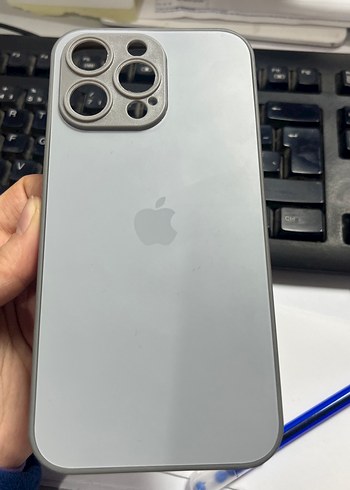 Gri iPhone 15 promax tepfon kılıfı - Görsel 2