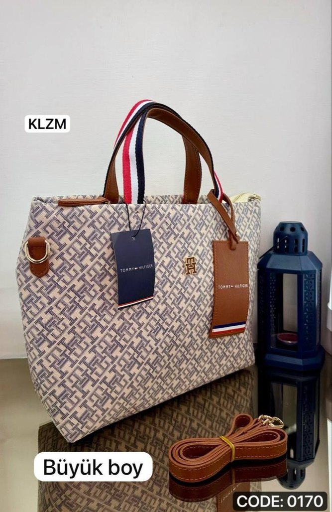 Büyük Boy Fermuarlı Kadın Çanta - Görsel 2