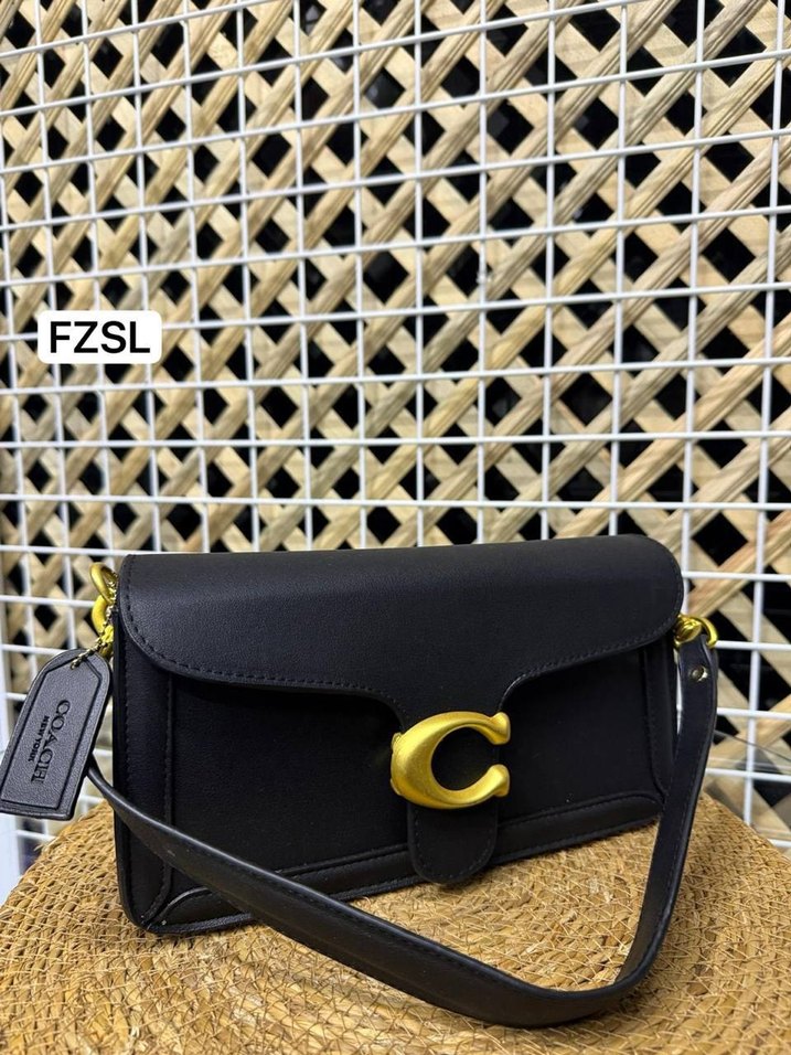 Klasik Baskılı Siyah Deri Kadın Çanta A KALİTE - Görsel 4