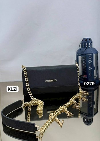 Zincir Detaylı Deri Kadın Çanta - Görsel 4