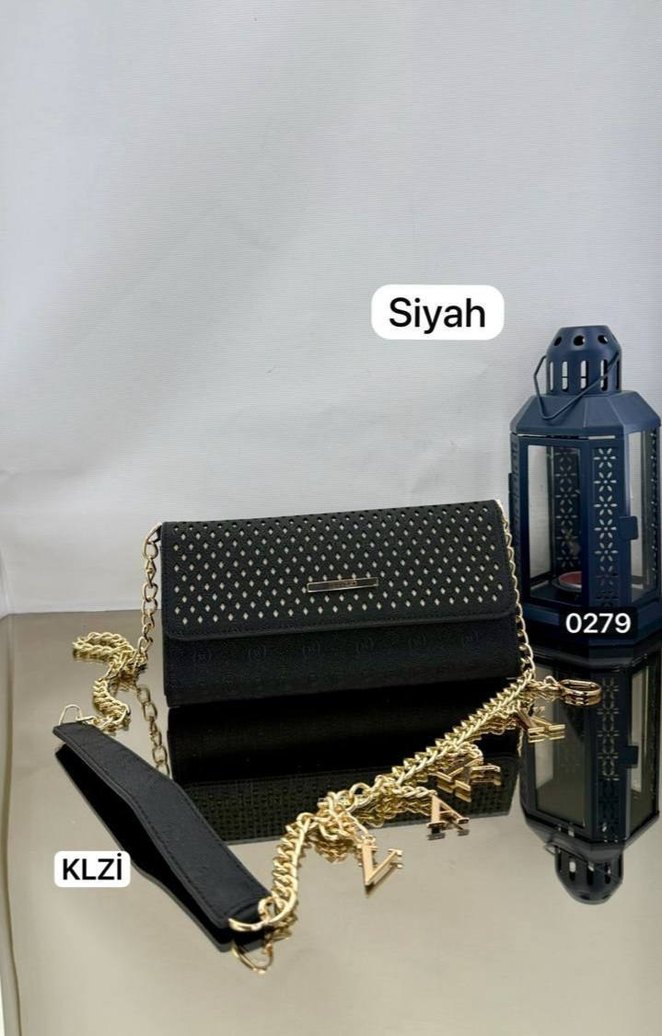 Zincir Detaylı Deri Kadın Çanta - Görsel 3