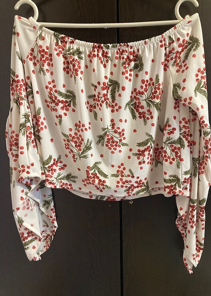 Kayık yaka bluz - Görsel 2