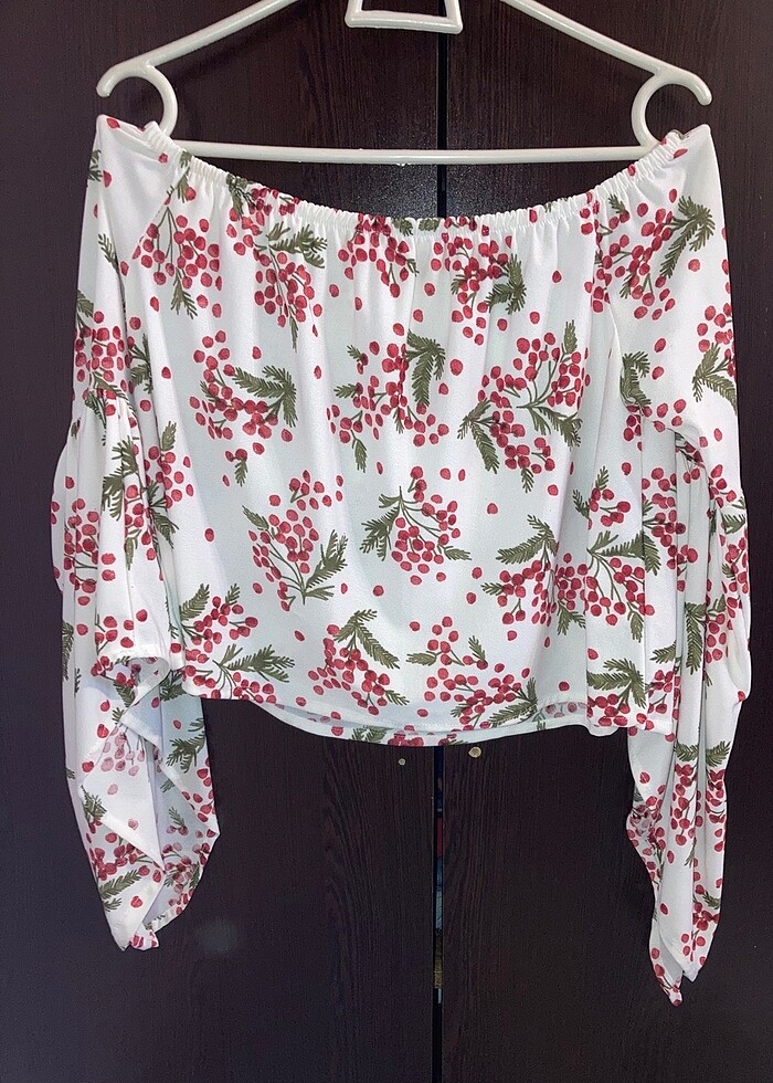 Kayık yaka bluz - Görsel 3