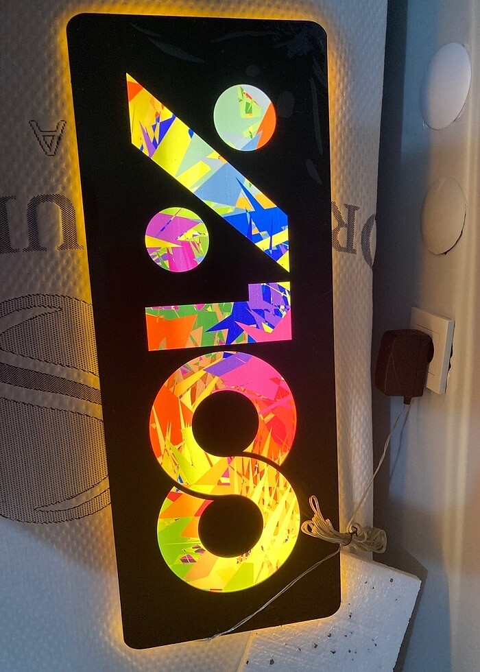 0 müzik led tabela - Görsel 2