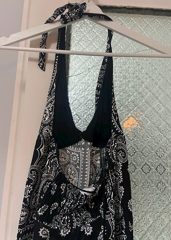 bershka etnik desen elbise - Görsel 3