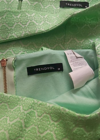 Parlak Yeşil Uzun Etek - Görsel 7