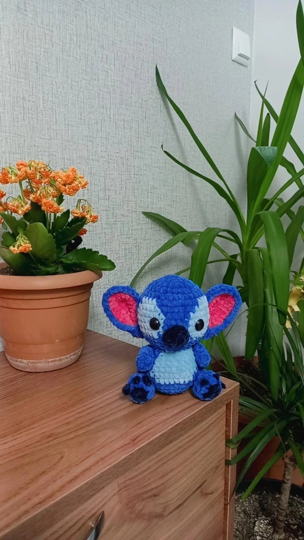 Renkli Mavi Peluş Oyuncak Ayıcık #stitch #elemegi #keşfet #trend - Görsel 4