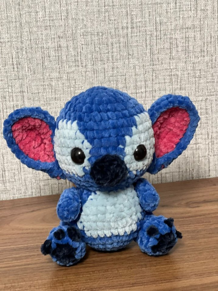 Renkli Mavi Peluş Oyuncak Ayıcık #stitch #elemegi #keşfet #trend - Görsel 2