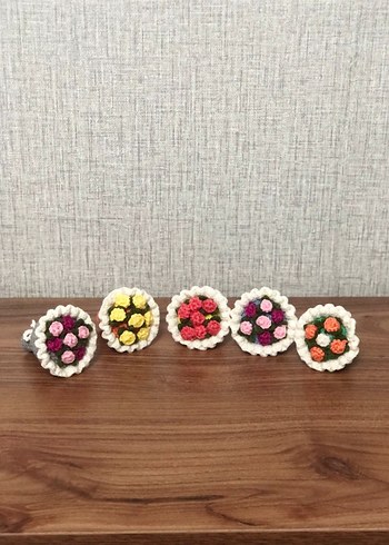 Renkli Örgü Bohem Anahtarlık - Görsel 5