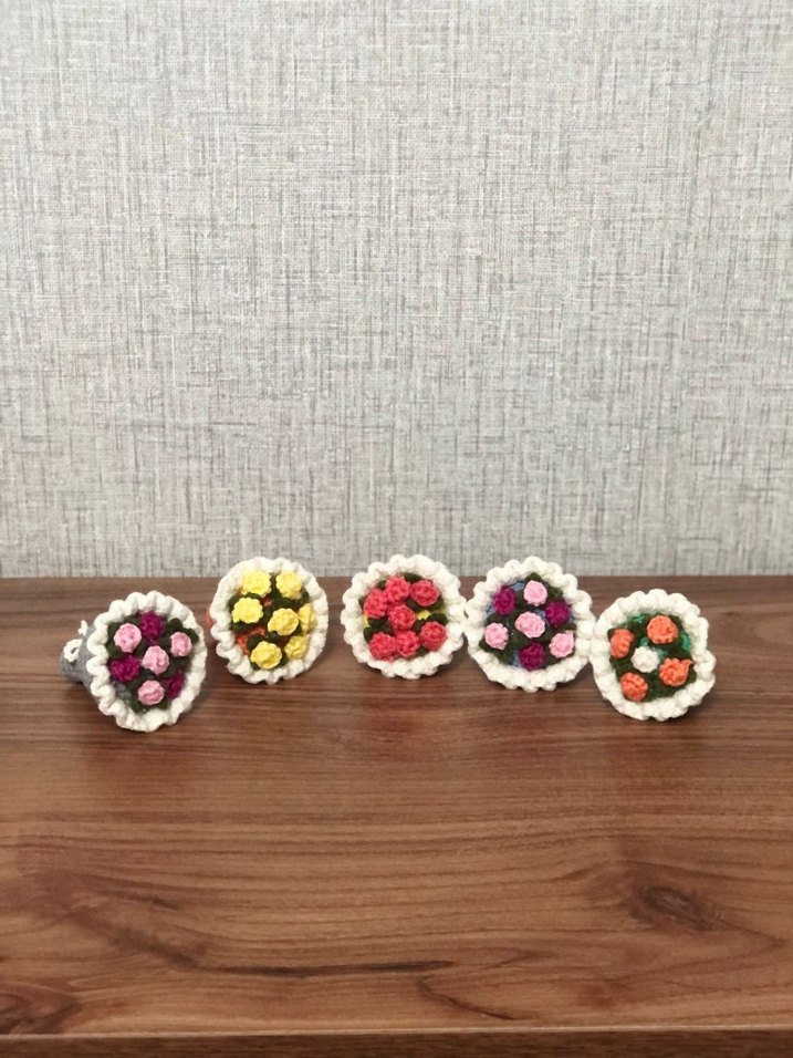 Renkli Örgü Bohem Anahtarlık - Görsel 5