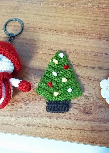 Renkli Örgü Kar Adam Anahtarlık #elemegi #göznuru #organik#trend - Görsel 3