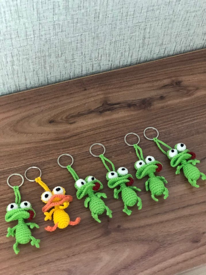 Renkli Örgü Anahtarlıklar - Görsel 2