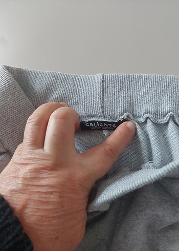 Gri Nakışlı Kadın Eşofman Altı - Görsel 5