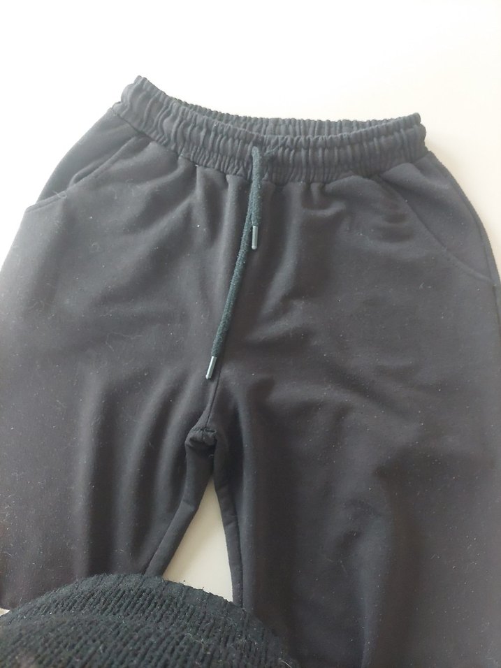 Siyah Kadın Rahat Kesim Eşofman Altı - Görsel 4