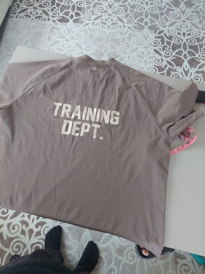 Bej Baskılı Erkek Tişört - Görsel 2