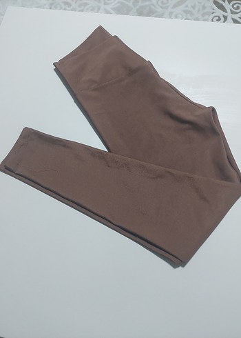 Kadın Kahverengi Basic Tayt - Görsel 4