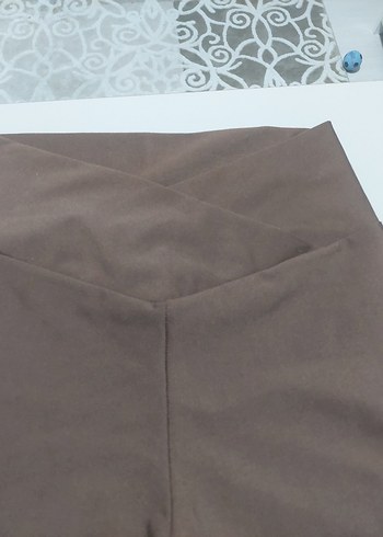 Kadın Kahverengi Basic Tayt - Görsel 2