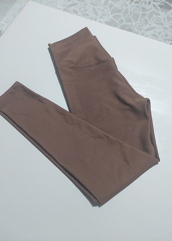 Kadın Kahverengi Basic Tayt - Görsel 3