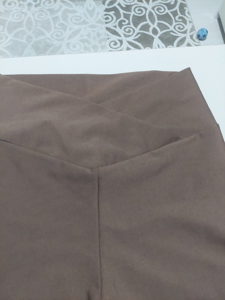 Kadın Kahverengi Basic Tayt - Görsel 2