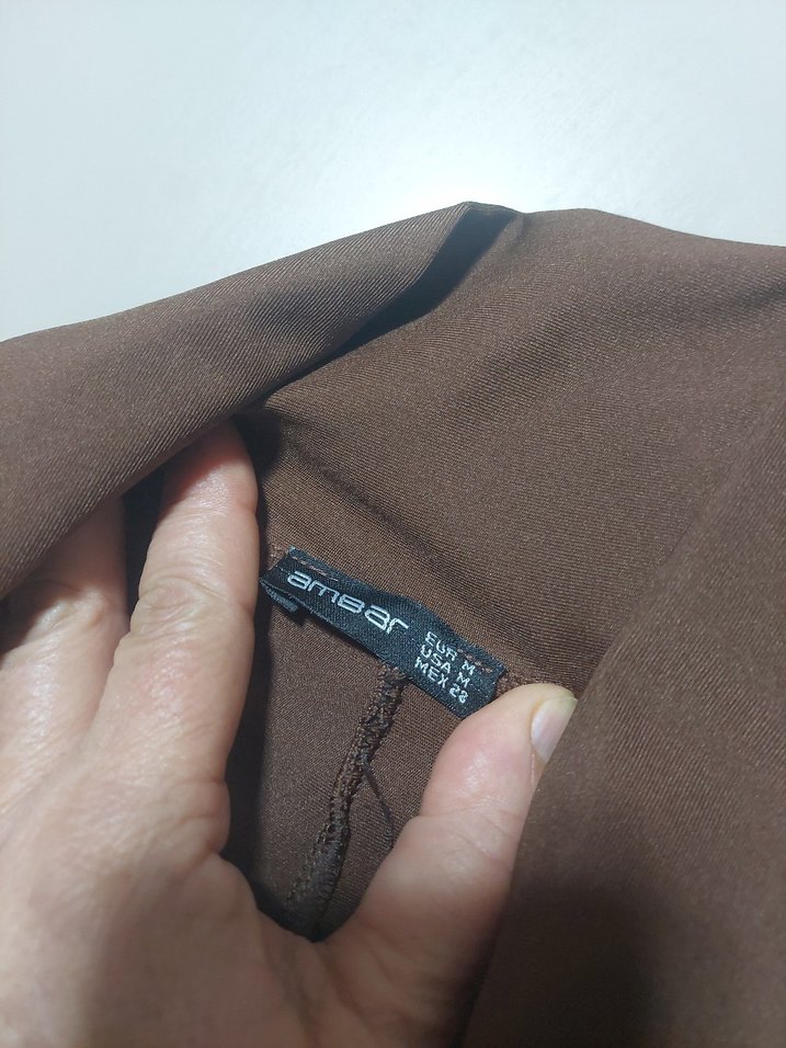 Kadın Kahverengi Basic Tayt - Görsel 5