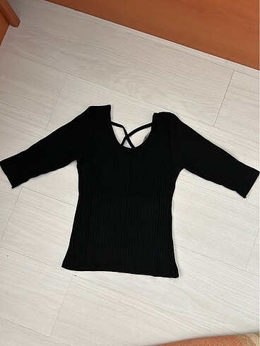 Diğer Fitilli yarım kollu tshirt