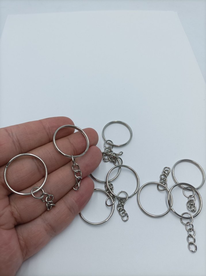25 mm Zincirli Anahtarlık Halkası - Görsel 2