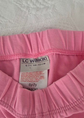 LC Waikiki Pembe Kız Çocuk Tayt Unicorn Baskılı