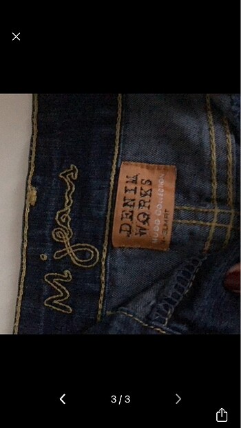 34 Beden denim mini etek