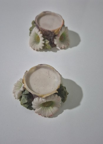 Çiçek Detaylı Dekoratif Mumluk Seti - Görsel 3